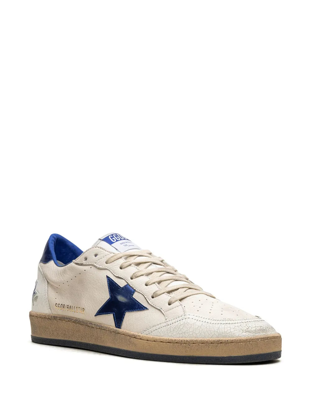 Golden Goose Ball Star appliquéd sneakers.