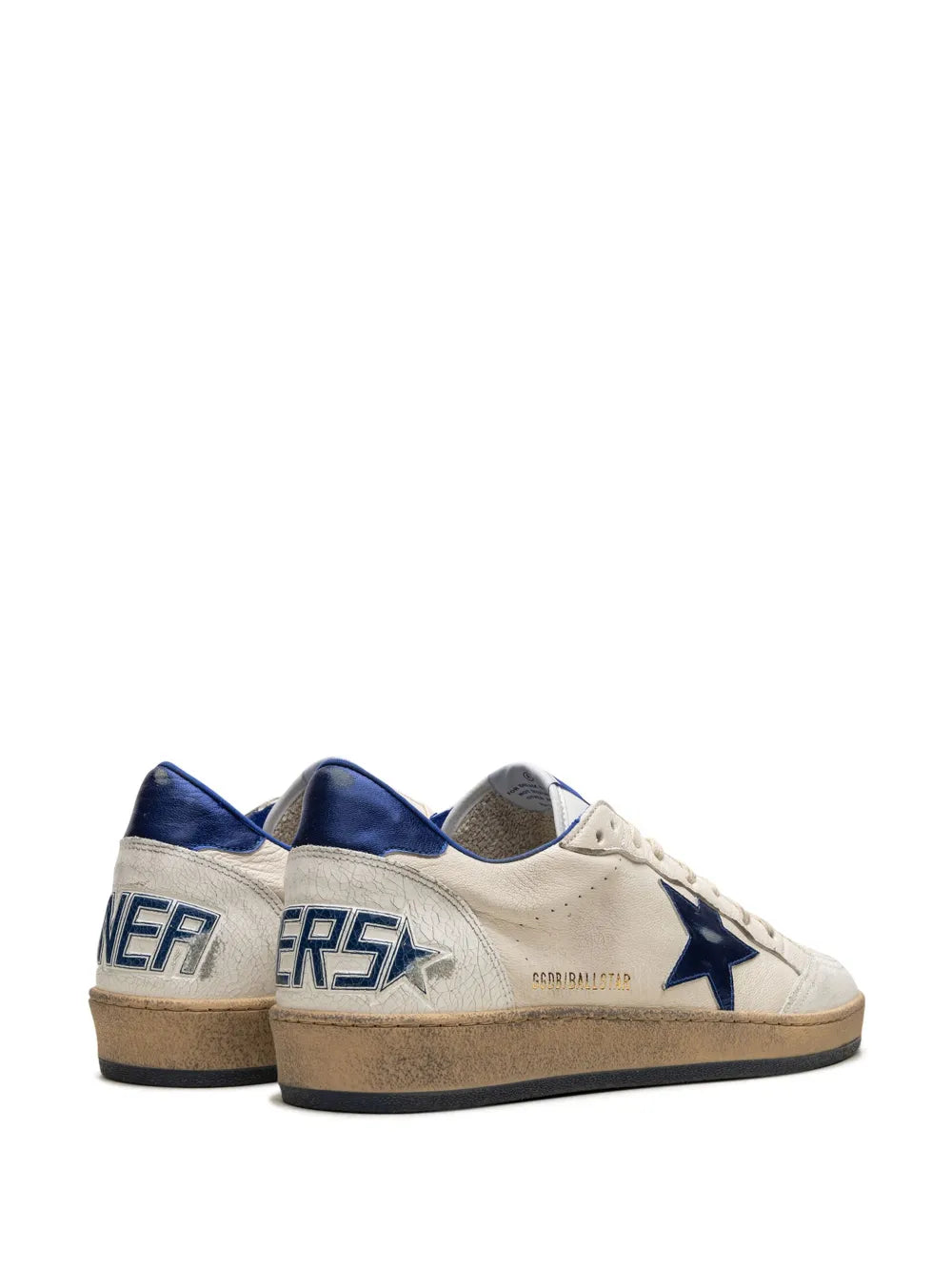 Golden Goose Ball Star appliquéd sneakers.