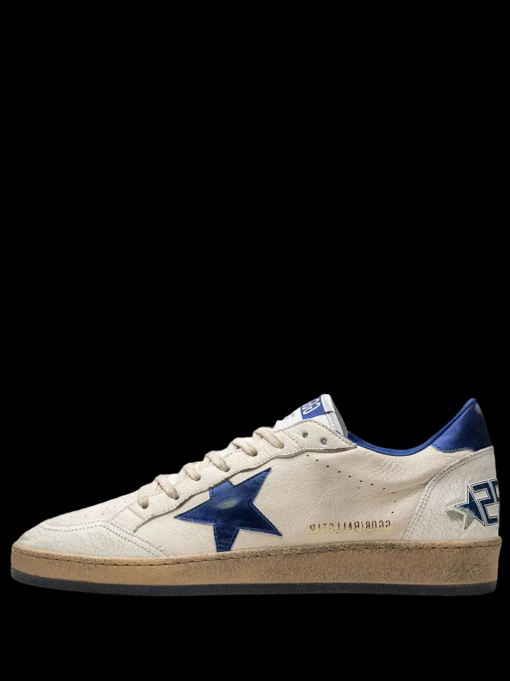 Golden Goose Ball Star appliquéd sneakers.