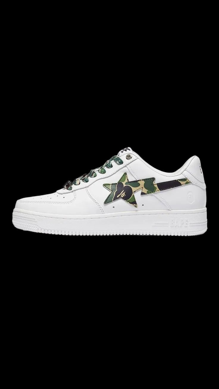 Bape Low ABC Camo White Green.