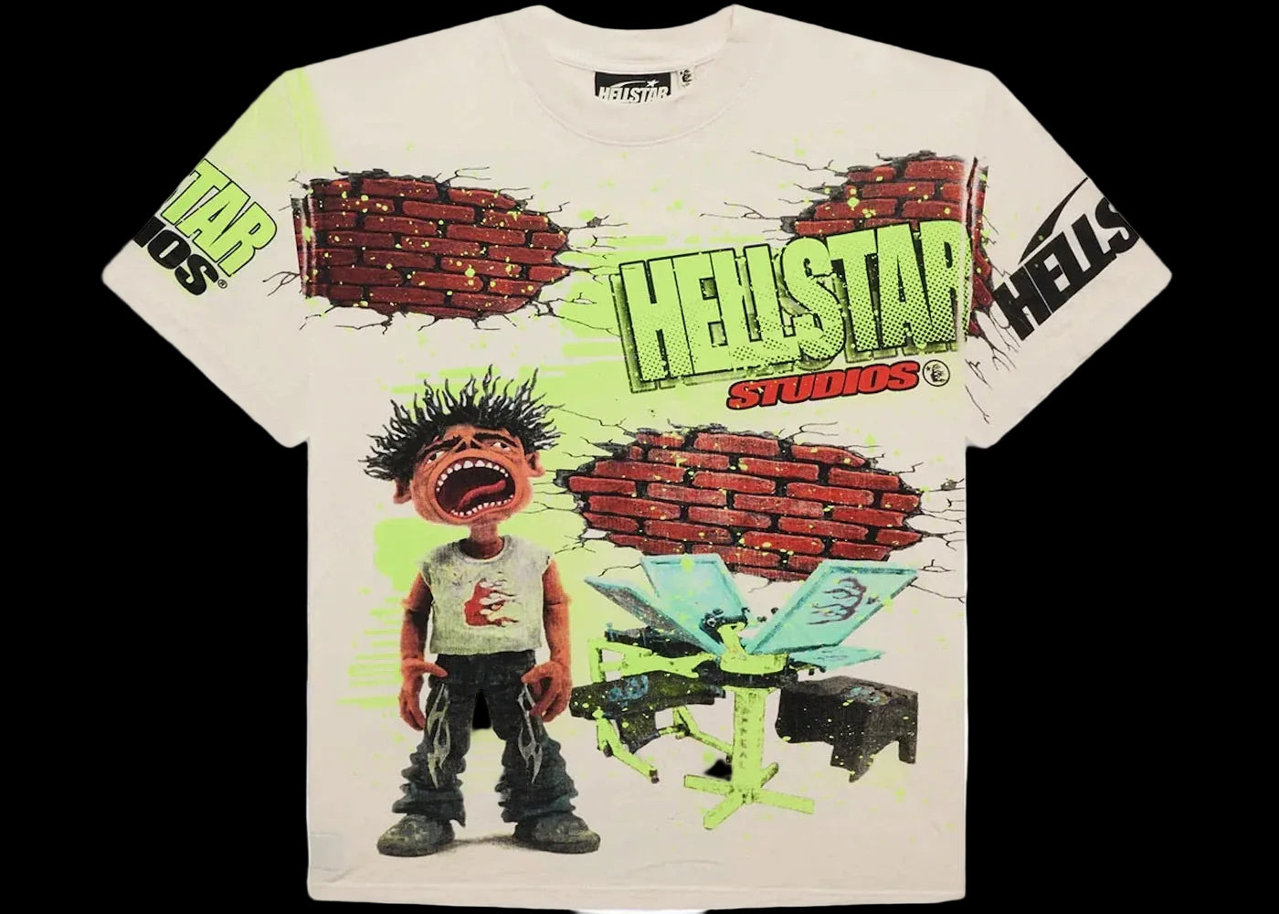Hellstar Studios Brick wall T-shirt.