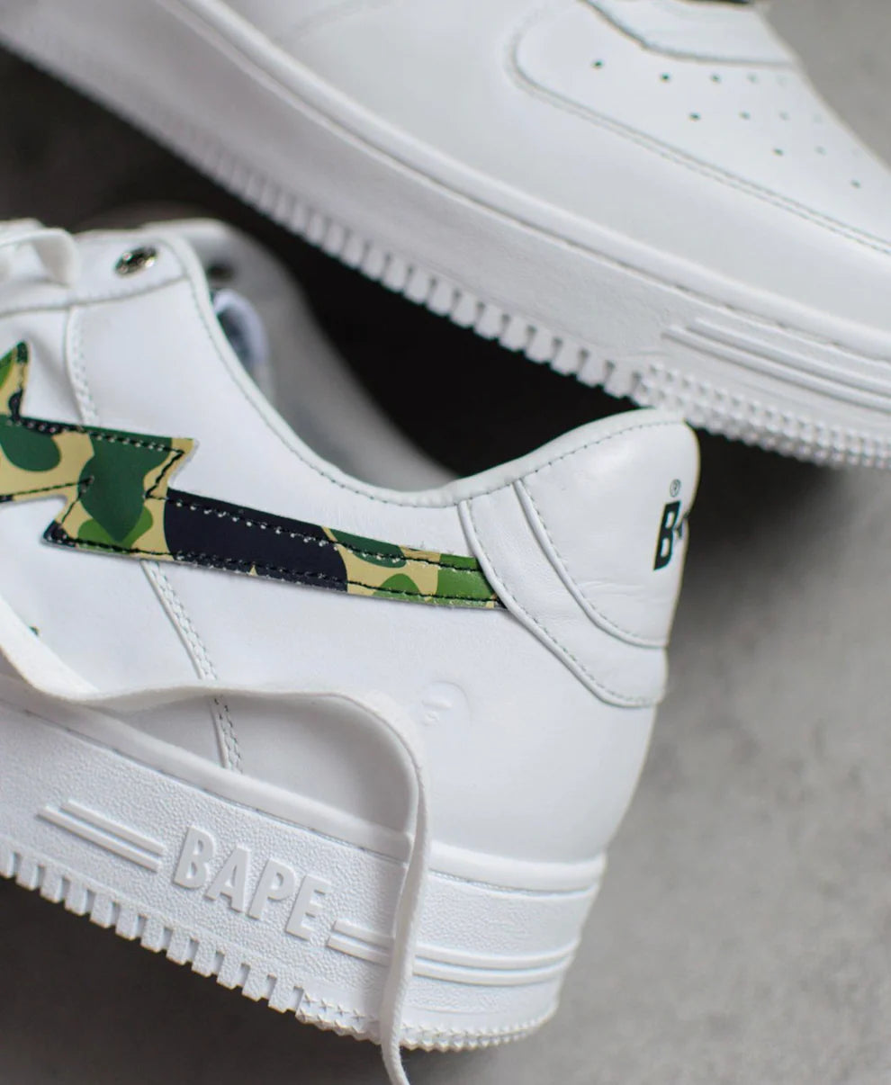 Bape Low ABC Camo White Green.